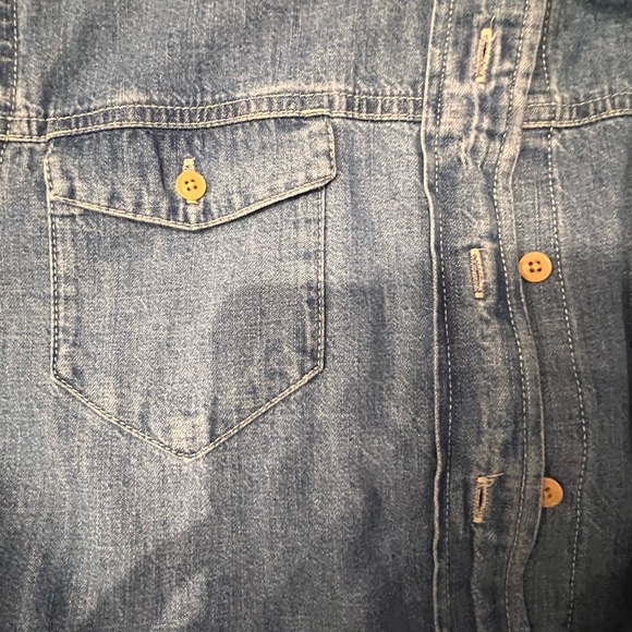 J. Crew Denim Shirt Dress. Size 10 - Picture 7 of 12